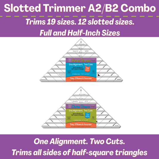 New Leaf Stitches *Large* Slotted Trimmers A2 and B2 Bundle