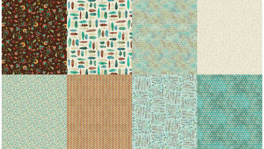 All a Twitter Fat Quarter Panels: Sprout Coordinates