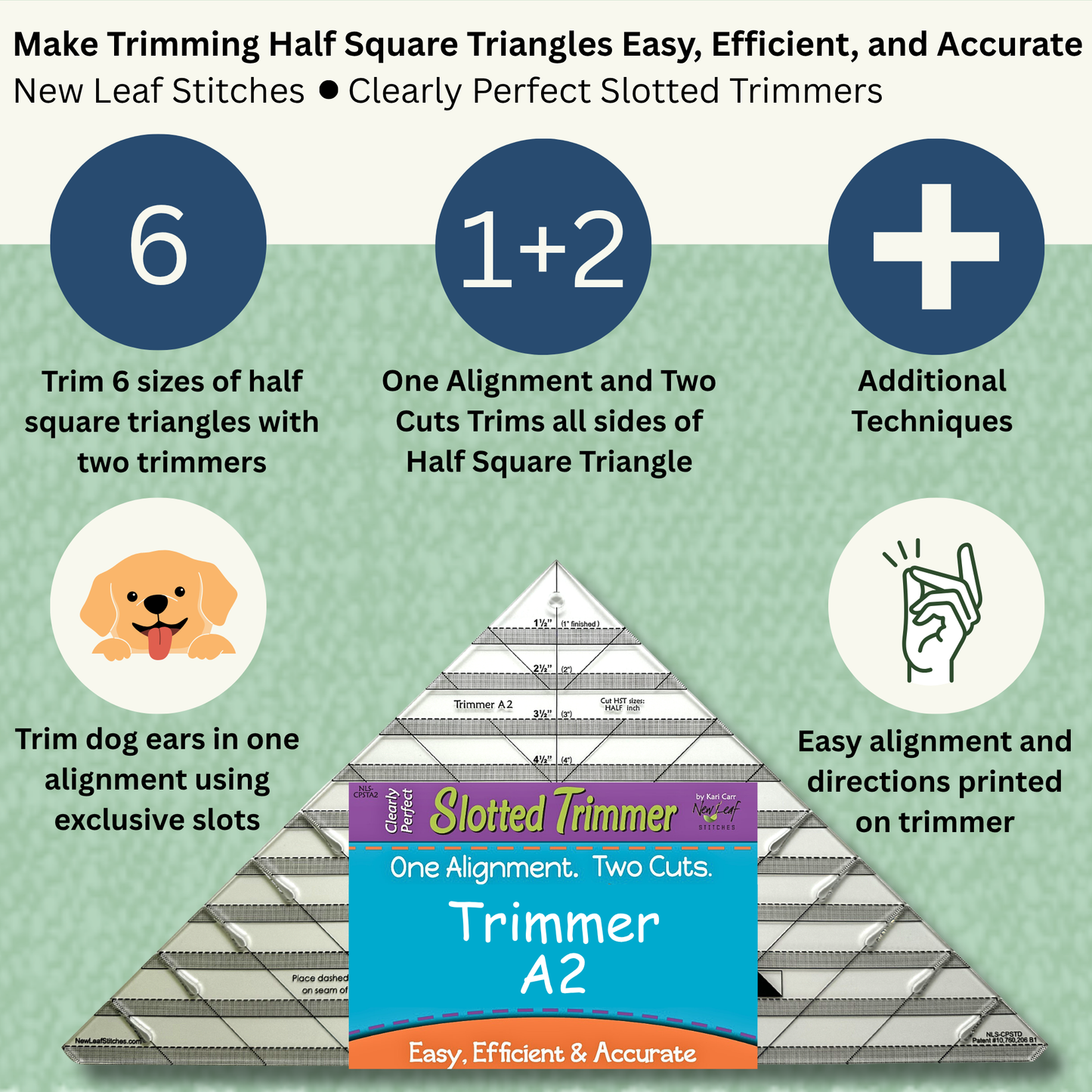 Clearly Perfect Slotted Trimmer A2 - (Slotted Sizes: 5.5" - 10.5")