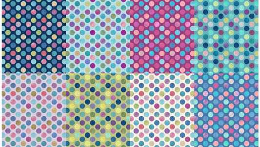 Todo un Twitter (Segunda combinación de colores) Paneles Fat Quarter: Sweet Pea Dots
