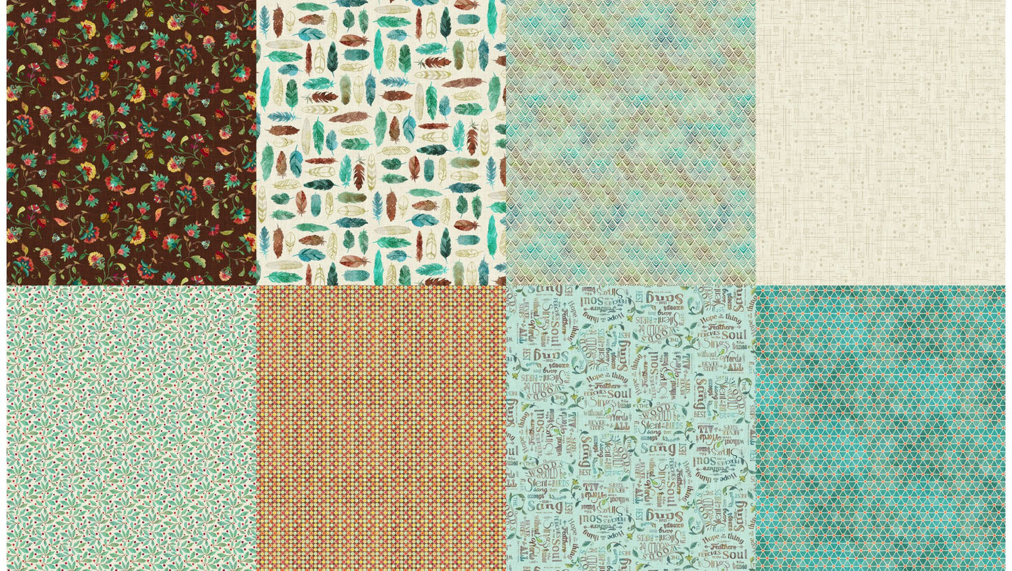Todos los paneles Fat Quarter de Twitter: Sprout Coordinates